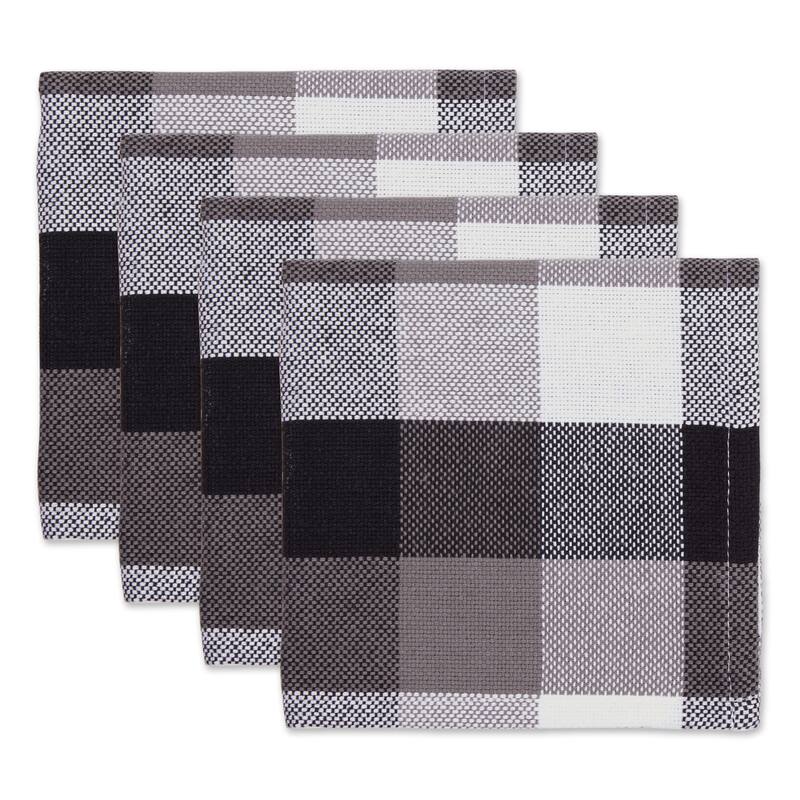 DII Tri Color Check Dishcloth (Set of 4)