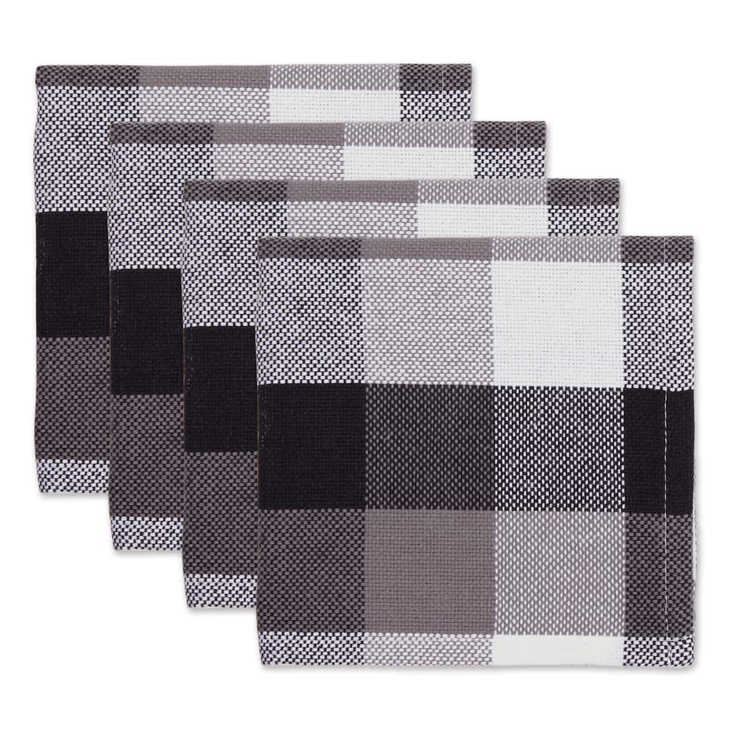 DII Tri Color Check Dishcloth (Set of 4)