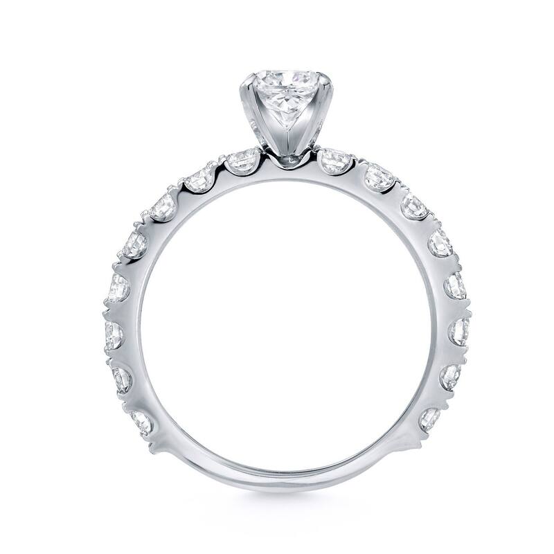 Auriya 14k Gold 1 1/2ctw Classic Round Diamond Engagement Ring