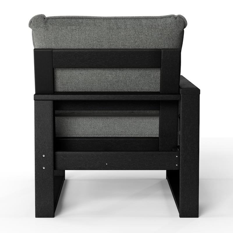 Endless Outdoor Patio Sofa with Black Frame