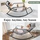 preview thumbnail 16 of 20, Oversized Outdoor Papasan Rocking Lounge Chair with Thick Cushion, Heavy-Duty Metal Patio Rocker Recliner, 450 lbs Capacity