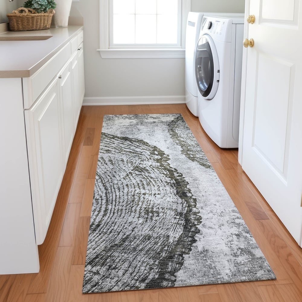 Machine Washable Indoor/ Outdoor Chantille Modern Pop Rug