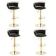 preview thumbnail 109 of 155, Velvet Upholstered Adjustable Bar Stool Swivel Counter Chair Set of 2