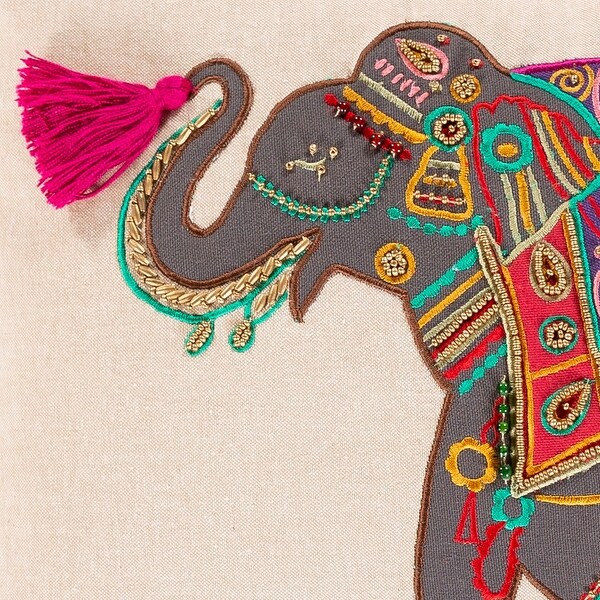 Embroidered new arrivals elephant pillow