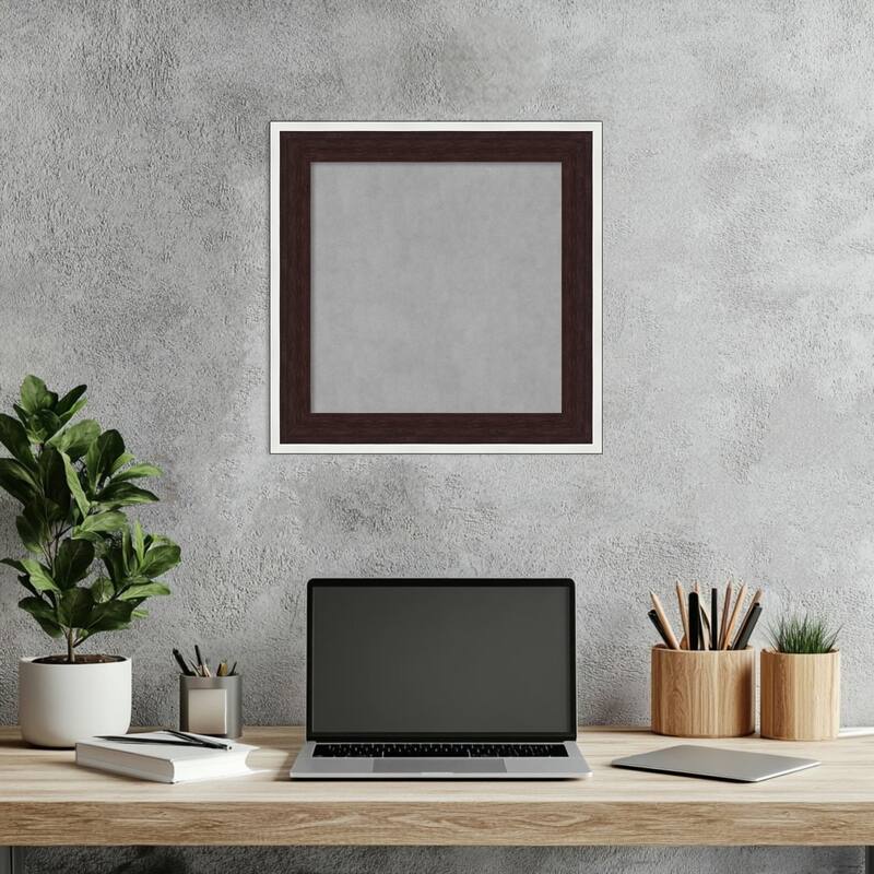 Amanti Art Maya Espresso Silver Framed