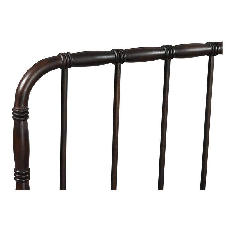 NADAAL STUDIOS Keaton King Bed, Soft Linen-Blend Upholstery, Tall Foam-Padded Headboard, Solid Pine Frame, Wheat