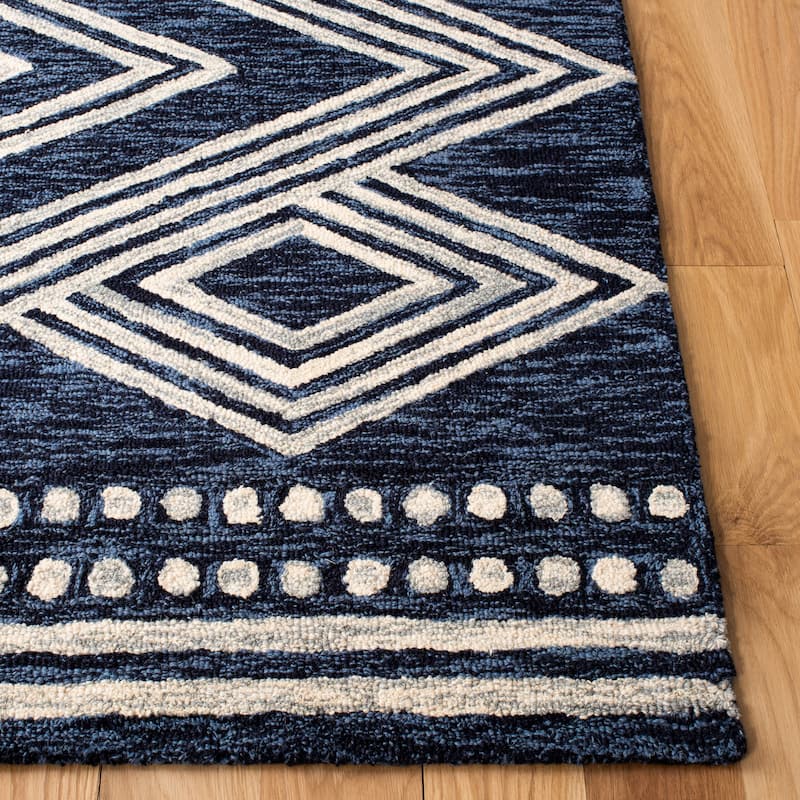 SAFAVIEH Handmade Micro-Loop Gudula Moroccan Wool Rug