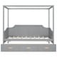 preview thumbnail 15 of 15, Twin Size Wooden Canopy Bed Daybed with 3 in 1 Storage Drawers and Headboard, Wood Frame Guardrail Bed