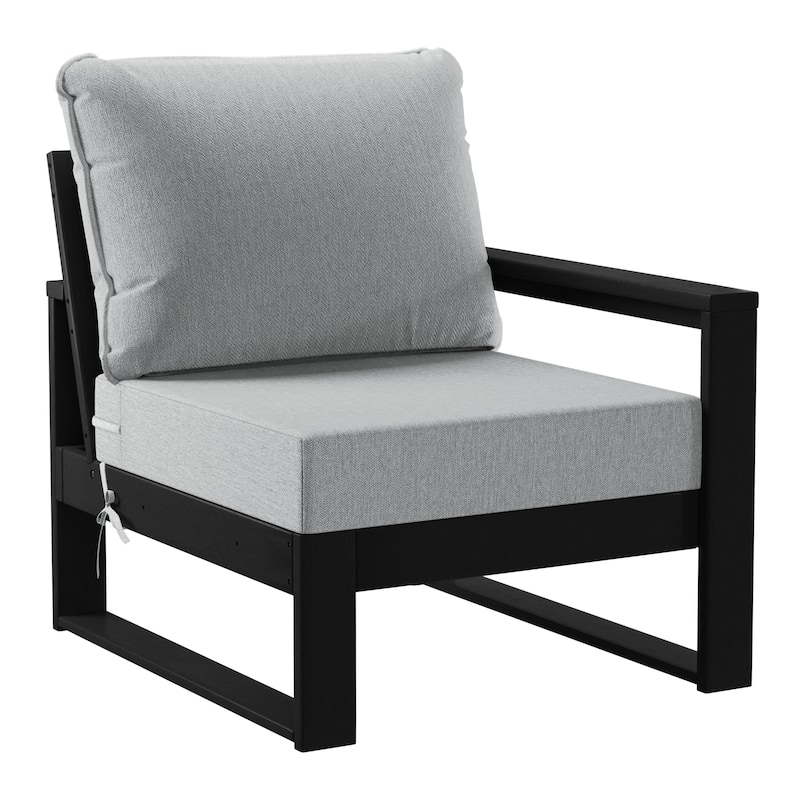 Endless Patio 5-Piece Deep Seating Set with Ottoman with Black Frame