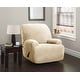 preview thumbnail 9 of 12, Stretch Sensations Stretch Sherpa 4 Piece Jumbo Recliner Slipcover Natural