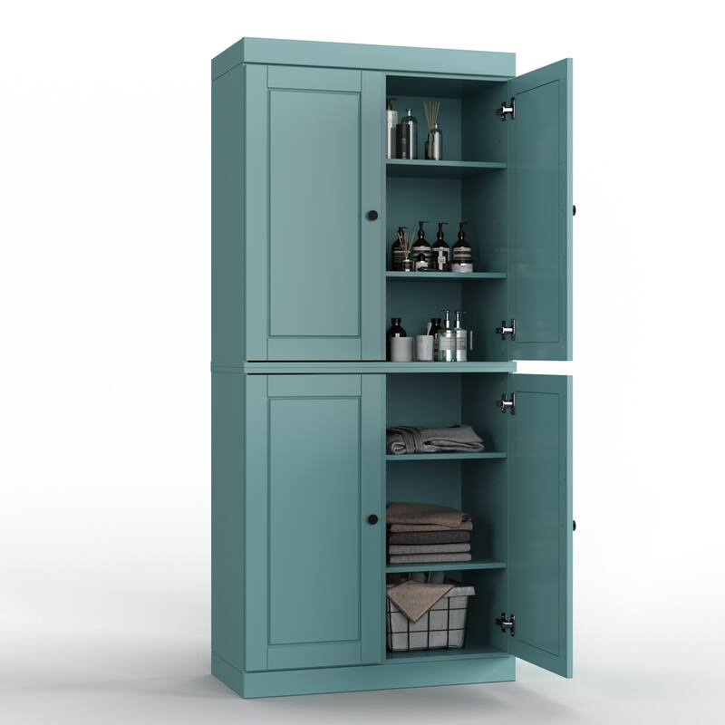 100% Solid Wood 32" Bathroom Cabinet with Optional Doors by Palace Imports