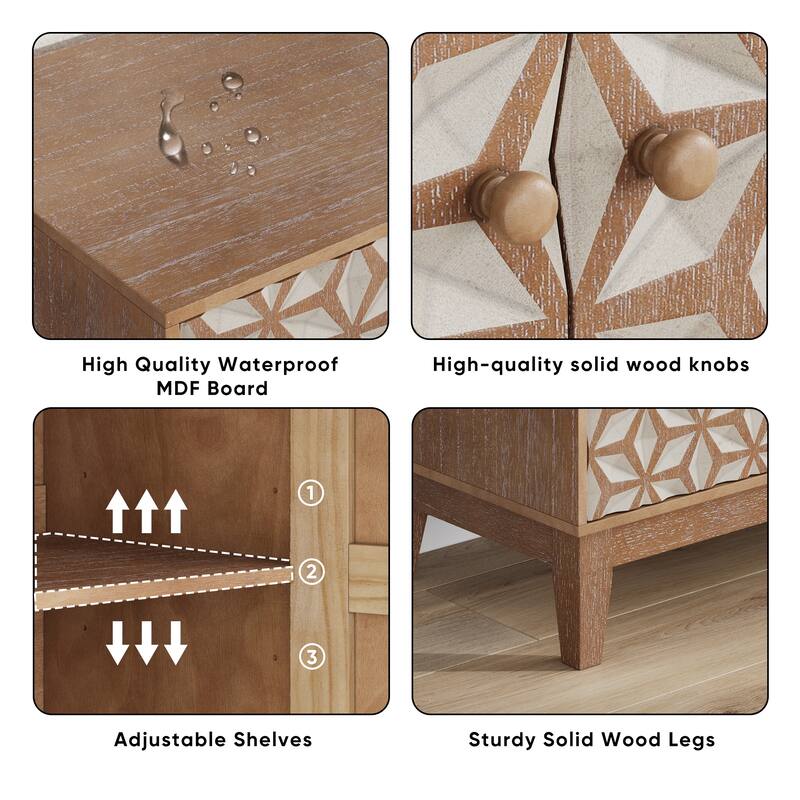 geometric design sideboard