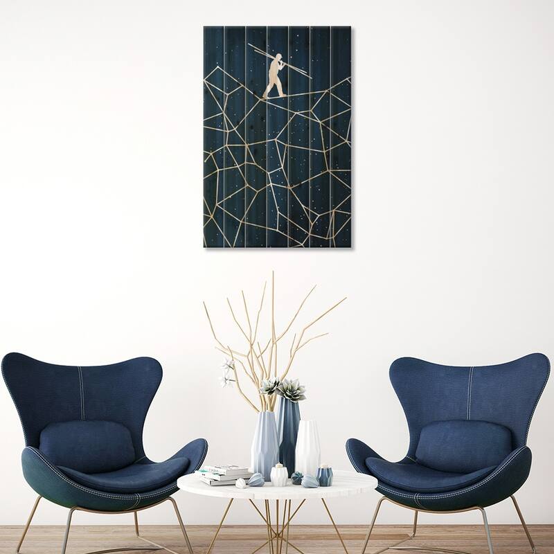 Constellate Print On Wood by Rob Dobi - Multi-Color