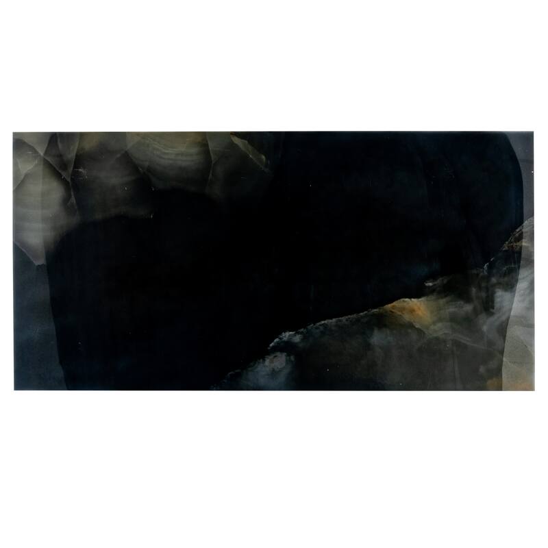 Apollo tile 24" x 48" Splendor Lappato Black Porcelain Tile (15.5 sq ft/case) - 2 Pack
