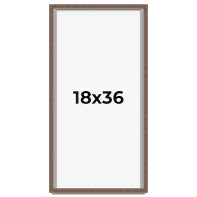 18x36 Shadow Box Frame Brown | 1.125 inches Deep Real Wood Rustic