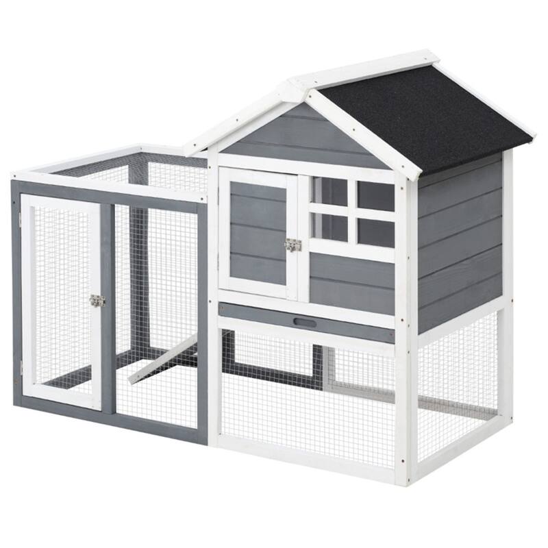 Multiple Door Wooden Small Animal Cage with Ideal for Rabbits, Bunnies, and Others Animals