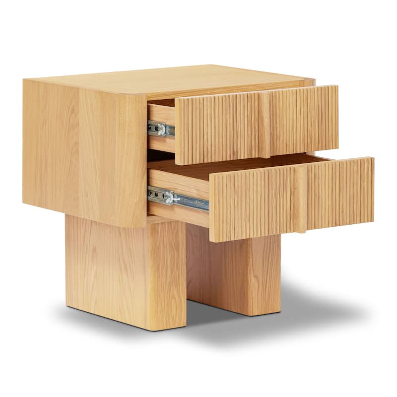 Poly and Bark Toledo Nightstand in Oak