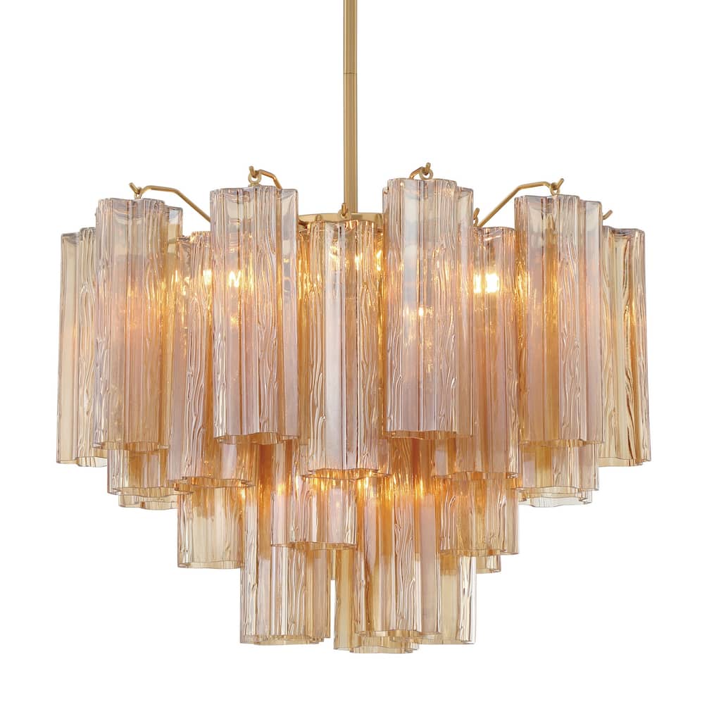 Crystorama Lighting Group ADD-306-AM Addis 6 Light 20" Wide Waterfall
