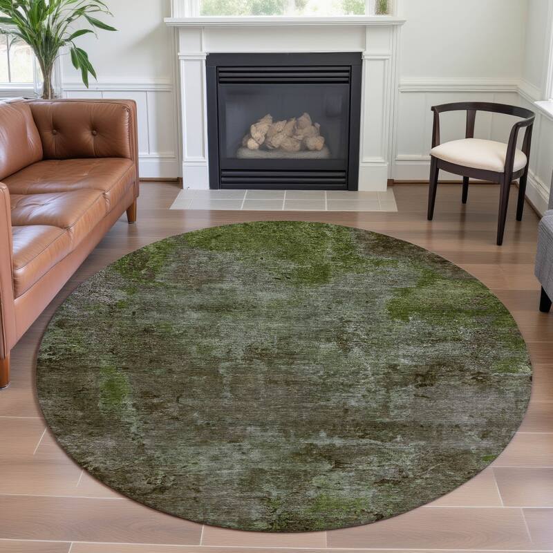Premium Washable Super Soft Solid Ombre Mayfield Rug - Mocha - 8' x 8'
