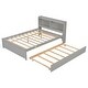 preview thumbnail 5 of 14, Full Platform Bed with Twin Trundle