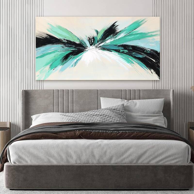 Modern Green Abstract Wall Art Prints Wall Art