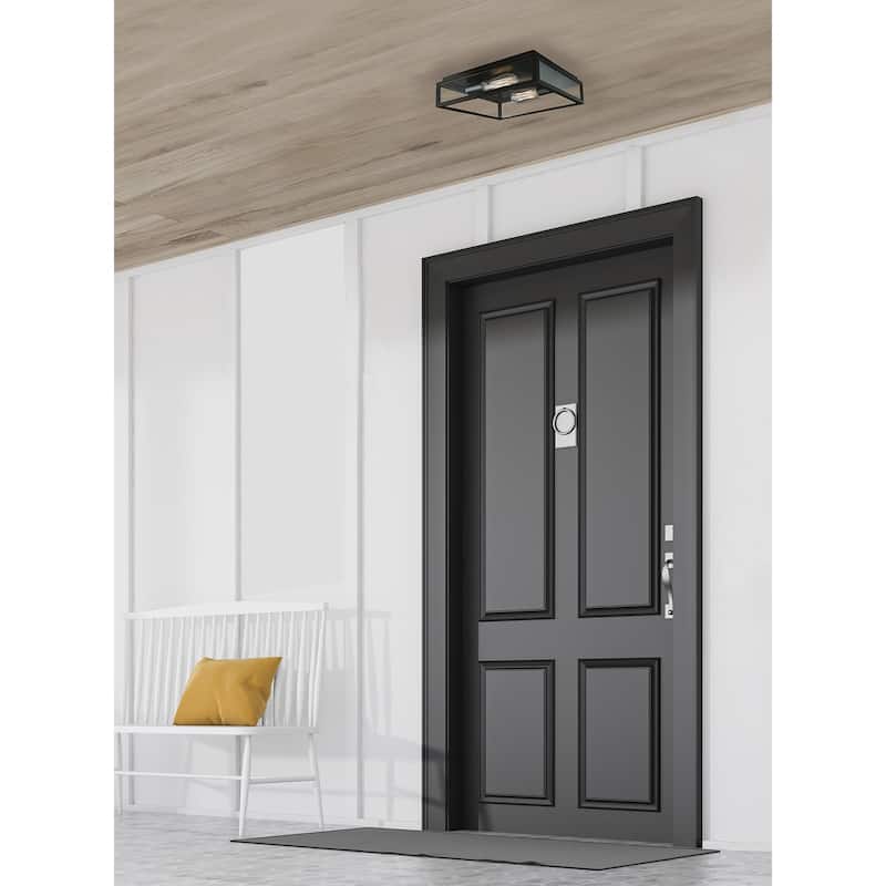 Elk Home Capture Outdoor Flush Mount Ceiling Light - Matte Black