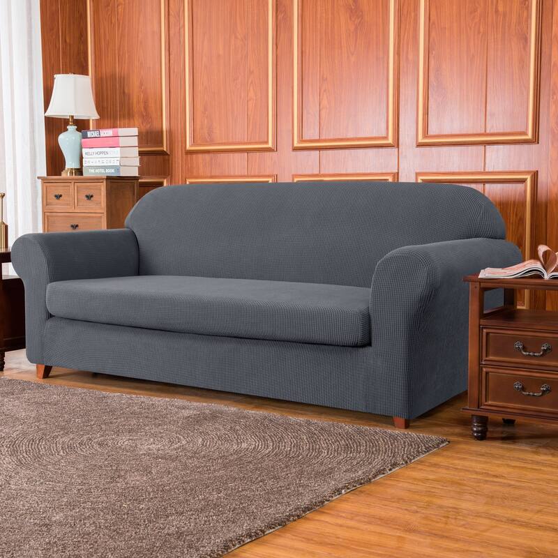Subrtex 2 Piece XL Sofa Slipcover Stretch Spandex Furniture Protector