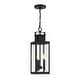 preview thumbnail 5 of 3, Ascott 3-Light Outdoor Hanging Lantern in Matte Black