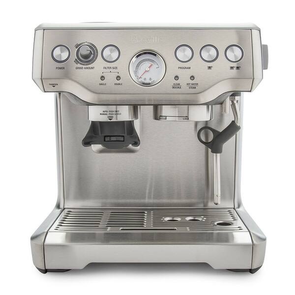 Shop Breville Bes870xl Barista Express Espresso Machine Includes 4 Espresso Cups Overstock 27872058