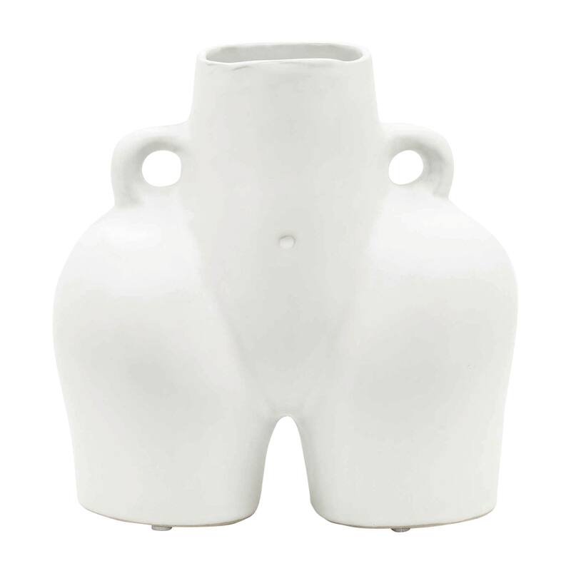 Sagebrook Home Unique Sculptural Vase, Ceramic Art Piece for Contemporary Spaces, Perfect Statement Decor for Your Home