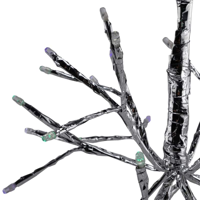 Alpine Corporation 10"H Indoor Christmas Snowflake Ornament with LED Lights