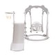 preview thumbnail 14 of 25, Toddler Slide and Swing Set 3 in 1, Kids Playground Climber Swing Playset with Basketball Hoops Freestanding