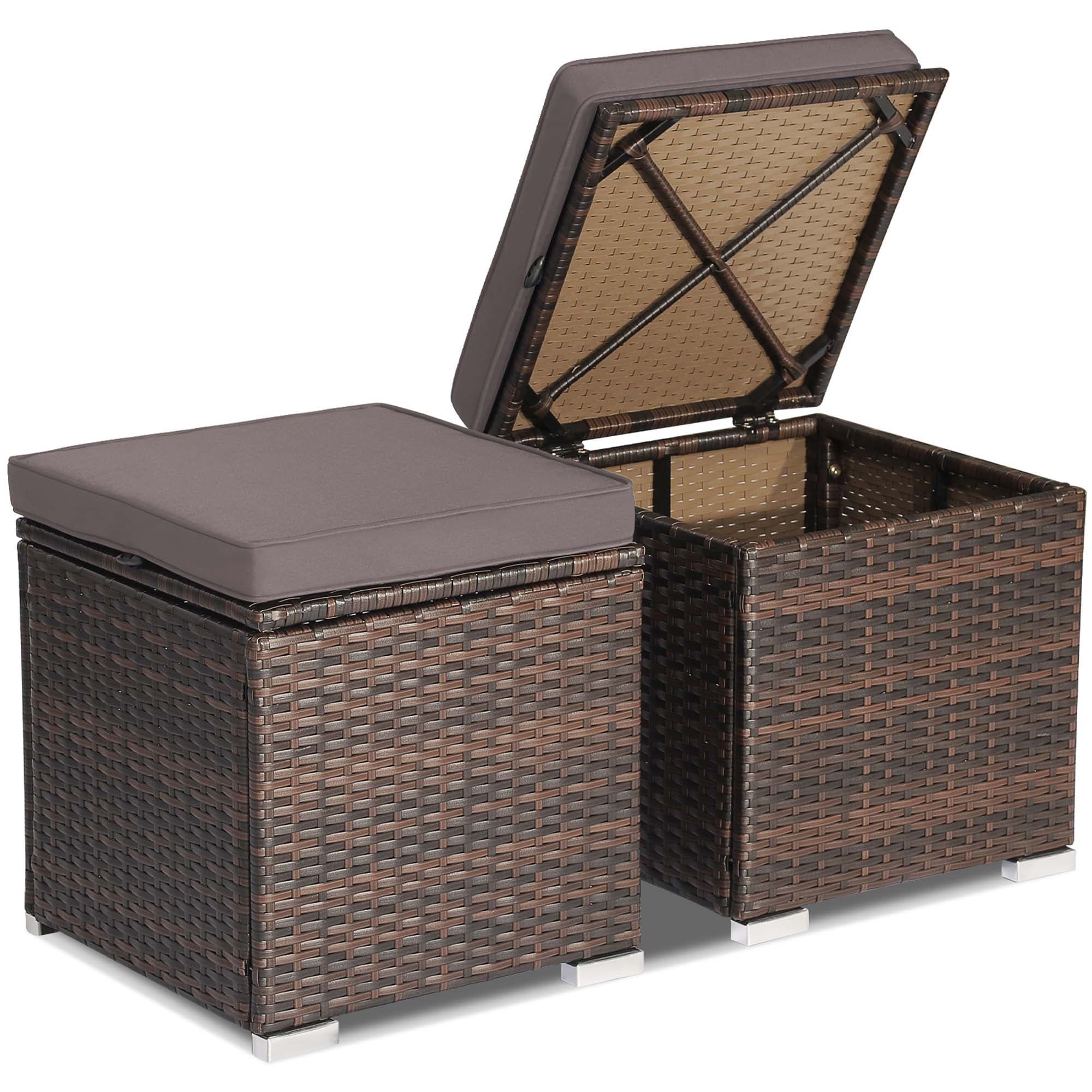 Outdoor storage ottoman table sale