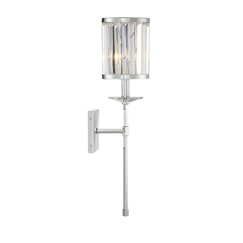 Savoy House Ashbourne 26" Wall Sconce in Polished Chrome