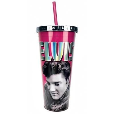 Elvis Presley Double Wall Insulated Tumbler - 20 oz. - 10.750 x 4.250 x 4.250