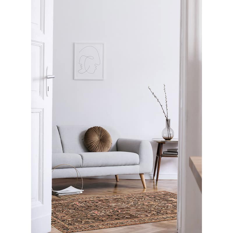 ECARPETGALLERY Hand-knotted Antalya Vintage Brown Wool Rug - 5'5 x 9'8