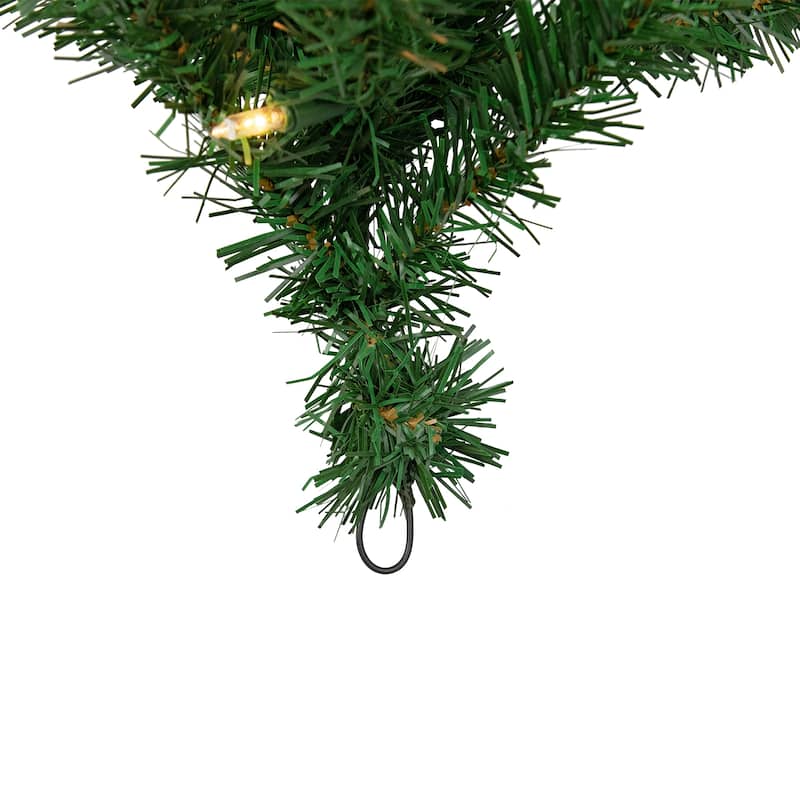 9' x 12" Pre-Lit Black River Pine Artificial Christmas Garland, Clear Lights