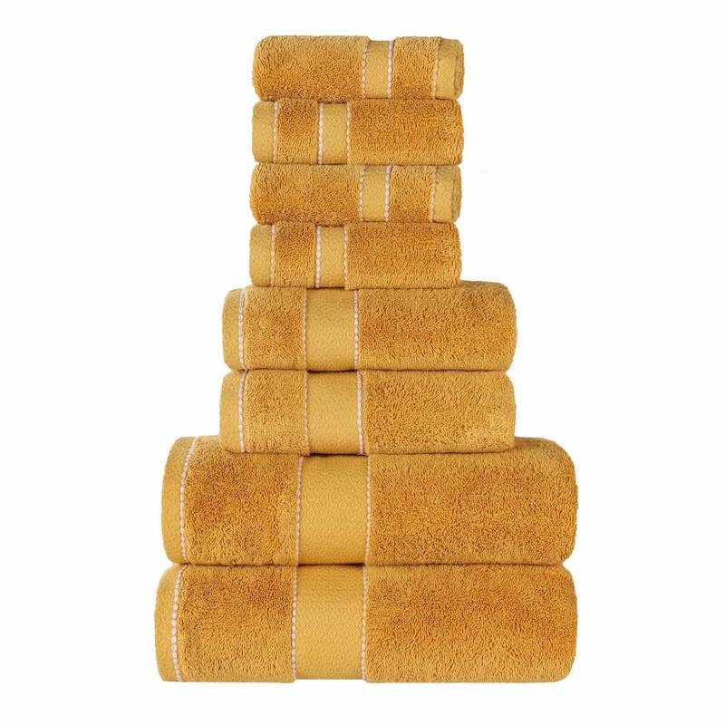 Superior Niles Cotton Ultra-Plush Absorbent 8 Piece Towel Set