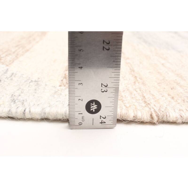 ECARPETGALLERY Flat-Weave Ankara FW Grey Wool Kilim - 5'1 x 7'6