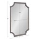 preview thumbnail 41 of 134, Kate and Laurel Hogan Scalloped Wood Framed Mirror