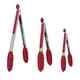 preview thumbnail 21 of 25, Stainless Steel Kitchen Tongs Set Silicone Cooking Tongs 3Pcs