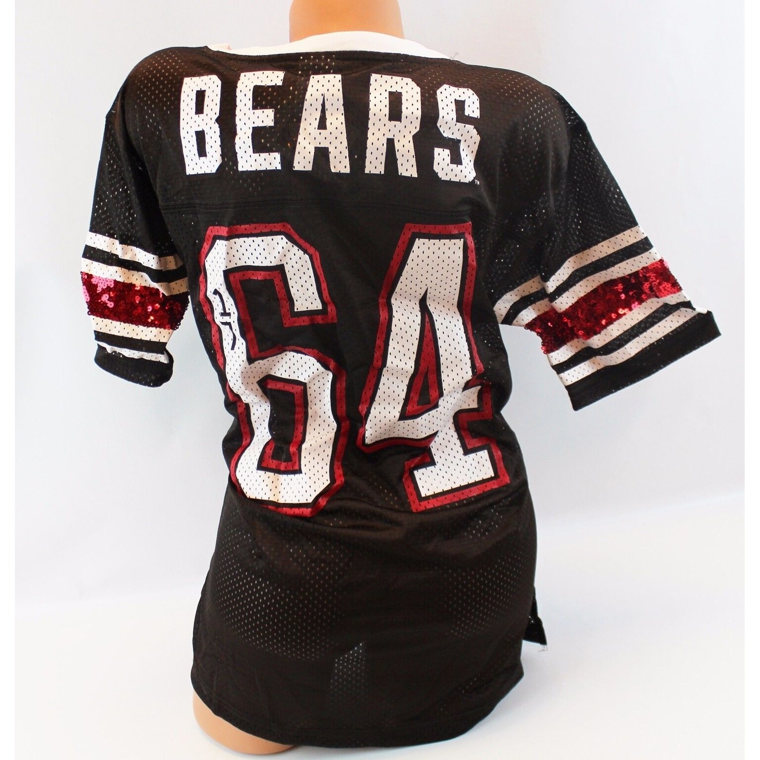 pink and green sequin jersey