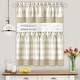 preview thumbnail 9 of 18, Hunter Window Curtain Tier Pair and Valance Set 57x24 - Tan