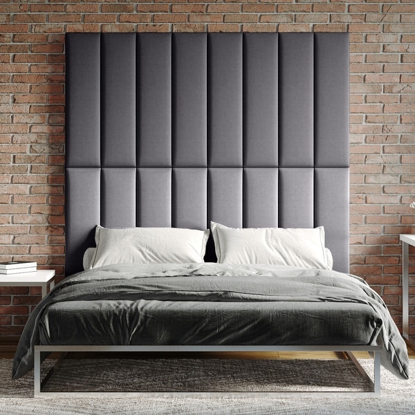 Jaxx Panelist Modern Padded Headboard Set of 4 Wall Mounted Panels On Sale Bed Bath Beyond 34333301