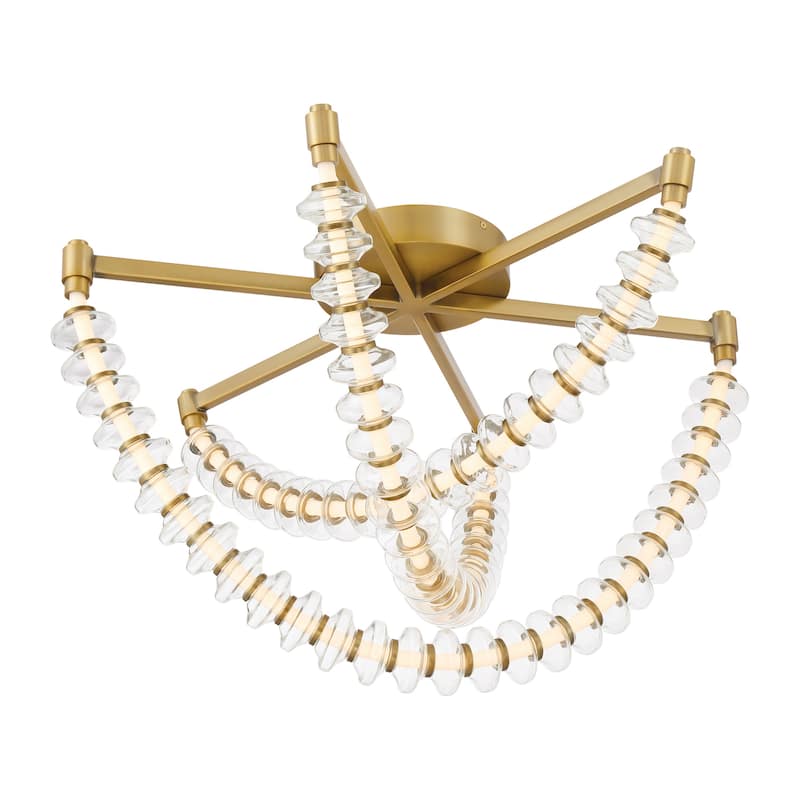 Minka Lavery 5645-L Pearl 28" Wide Semi-Flush Ceiling Fixture