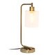 preview thumbnail 9 of 35, Lalia Home Modern Iron Desk Lamp with USB Port and Glass Shade - N/A