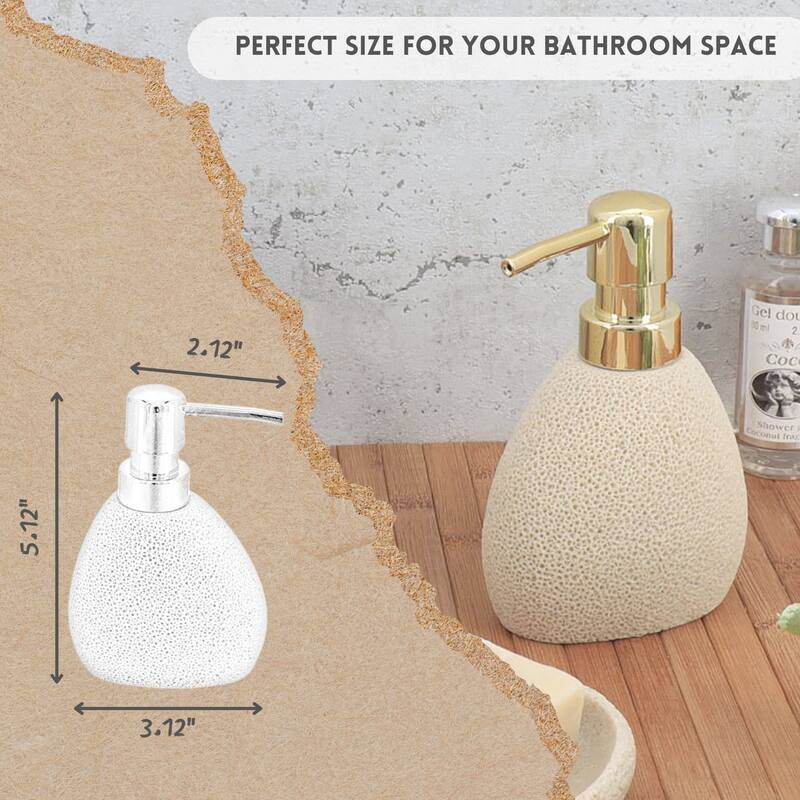 Stylish Sea Sponge Inspired Bathroom Accessory Set