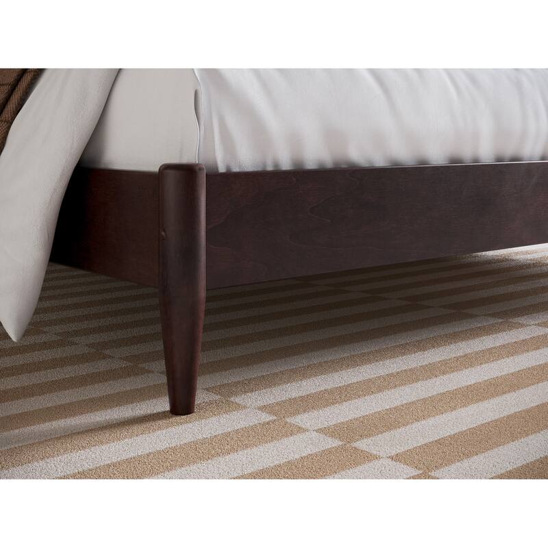 Aria Solid Wood Modern Low Profile Platform Bed