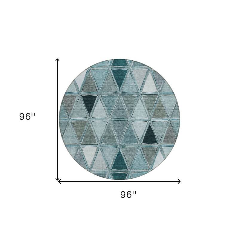 HomeRoots Geometric Transitional Rectangle Outdoor Rug