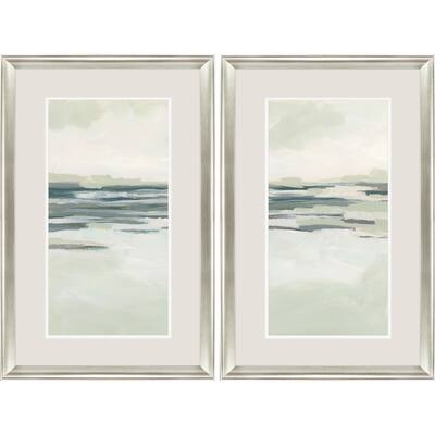 Moss Coastline I S/2 Framed Art Under Glass